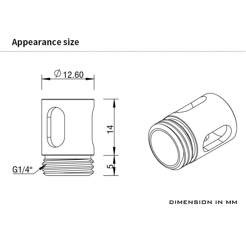 Phụ Kiện Làm Mát Nước Barrow TDSHH-V2 G1 / 4 "Màu Trắng Đen Bạc Đa Chức Năng