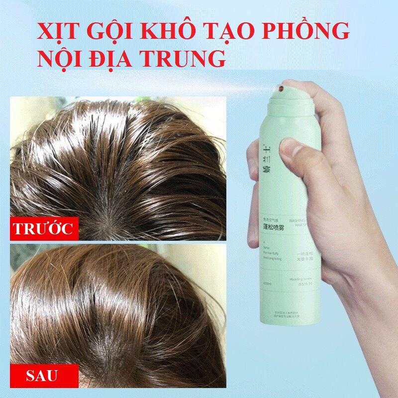 Dầu gội khô dạng xịt hot Tiktok giúp tóc bồng bềnh mượt mà không gây bết dính hàng nội địa trung 150ml