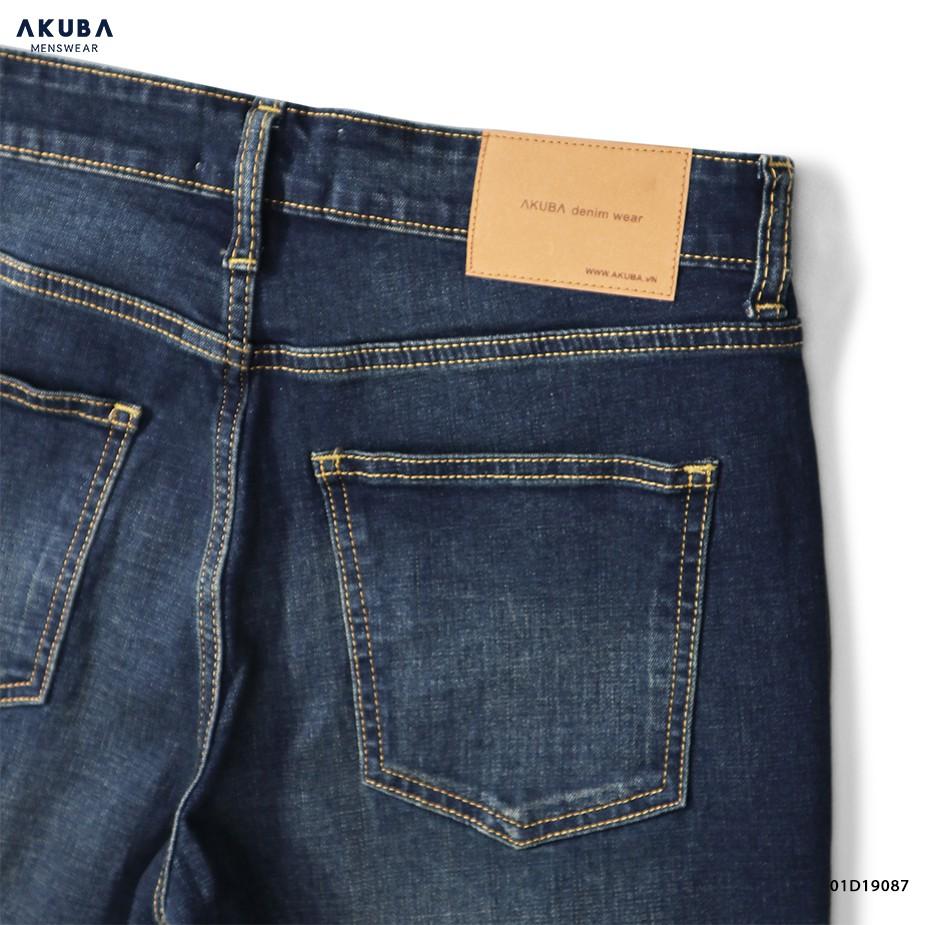 Quần Short Jean Nam Basic AKUBA Form Skinny | 01D19087