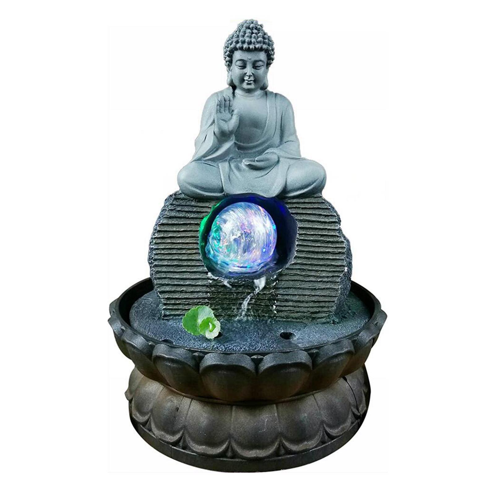 Resin Statues Tabletop Water Fountain for Relaxation Decoration