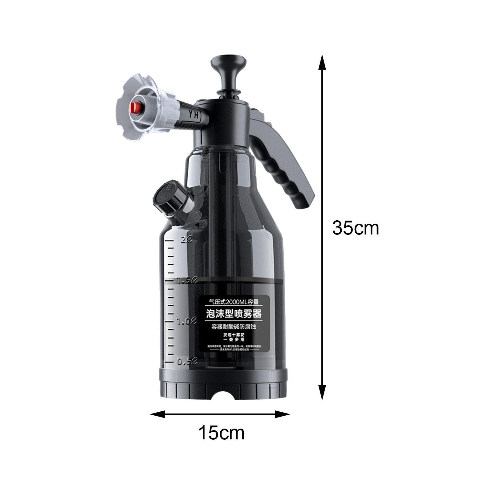 Spray Kettle Pressure Foam Sprayer Hand Windproof Nozzle Hand Pressurized Manual Foaming Sprayer Car Wash Bottle for Garden Care