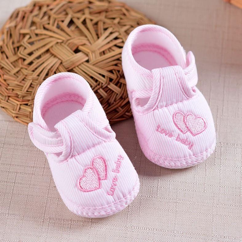Giày dành cho trẻ sơ sinh 0-12 tháng chất liệu mềm mại