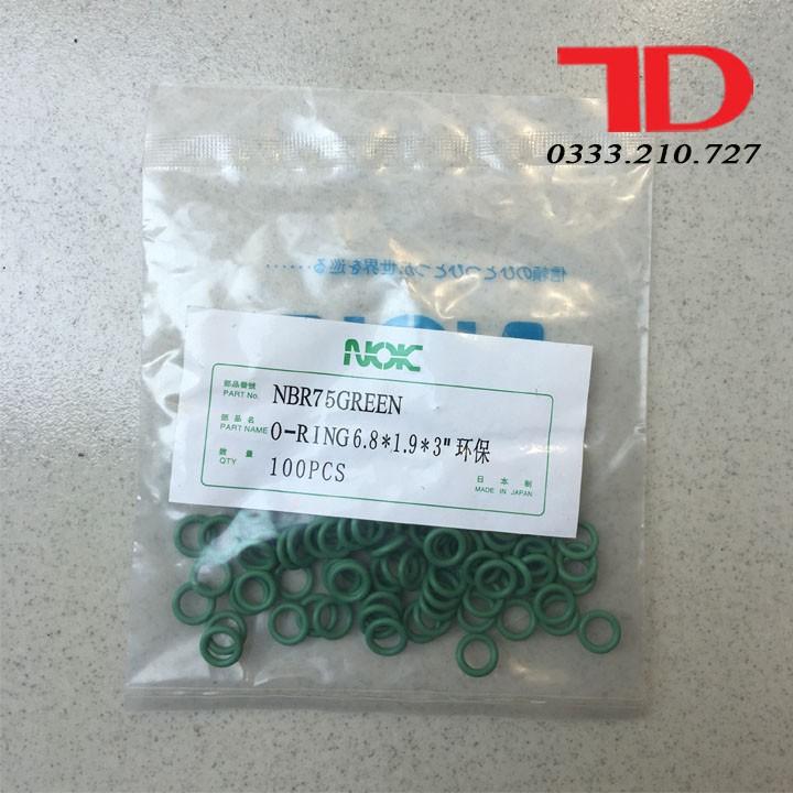 100 vòng đệm cao su NOK, Oring cao su 6.8X1.9X3