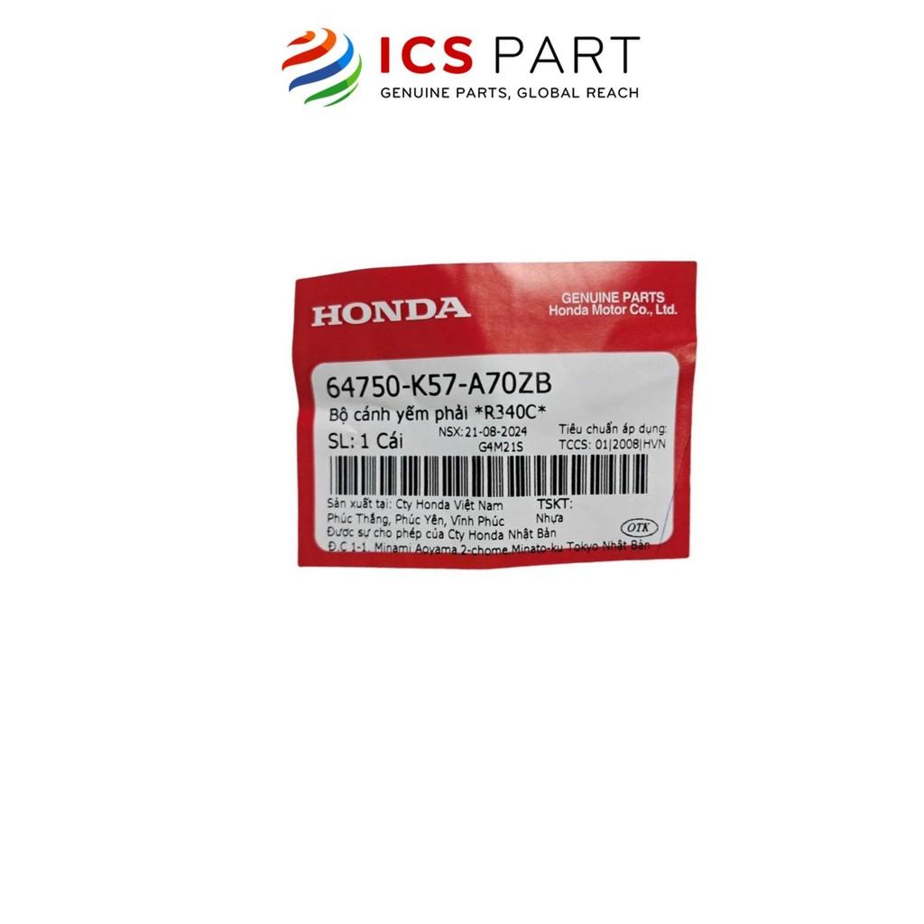 Cánh Yếm Ngoài Phải HONDA Wave Blade 2019 Đỏ Tươi R340C (Có Tem) (64750K57A70ZB)