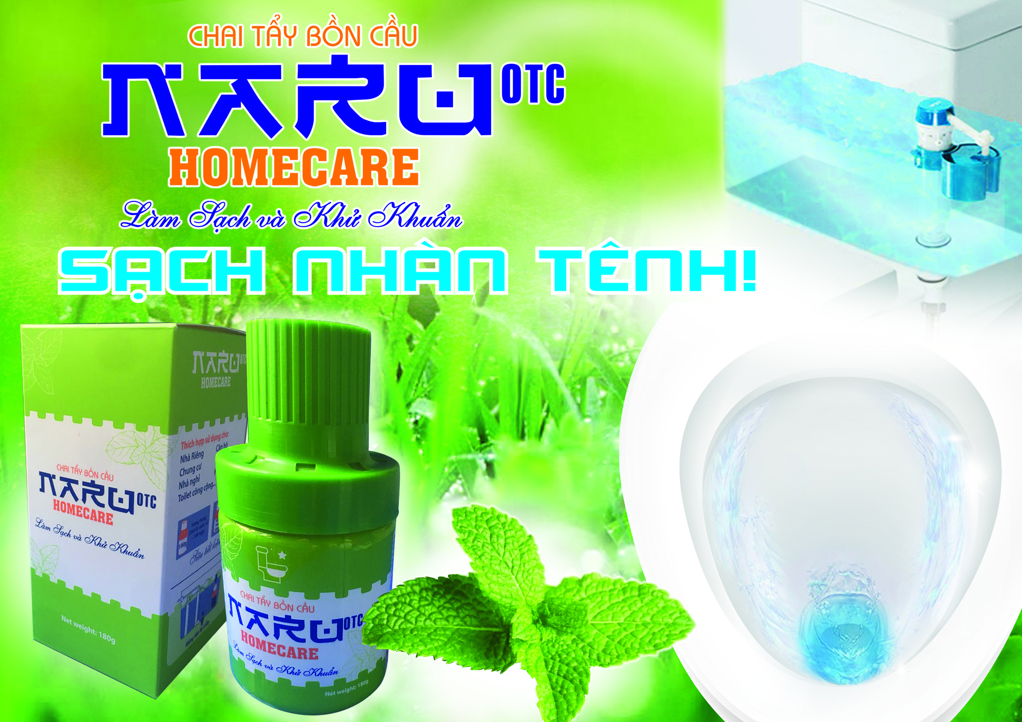 Chai thả bồn cầu NARU HOMECARE