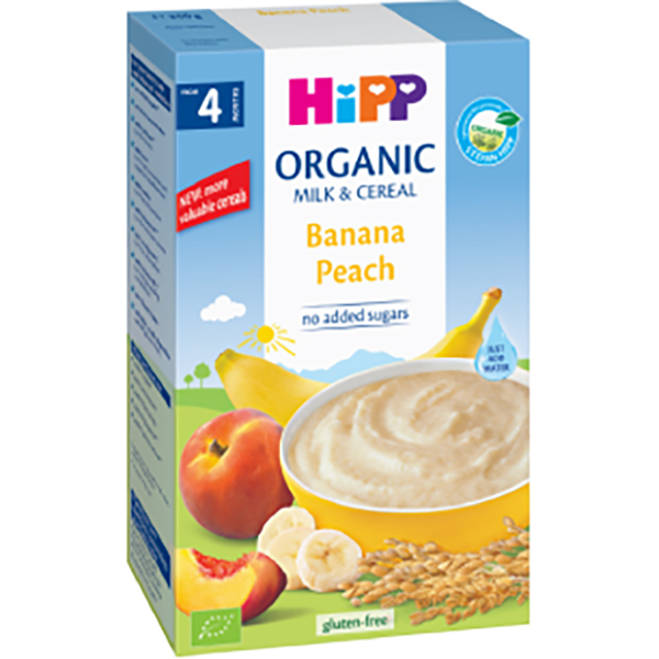Bột Dinh Dưỡng Sữa Chuối Đào HiPP 2973