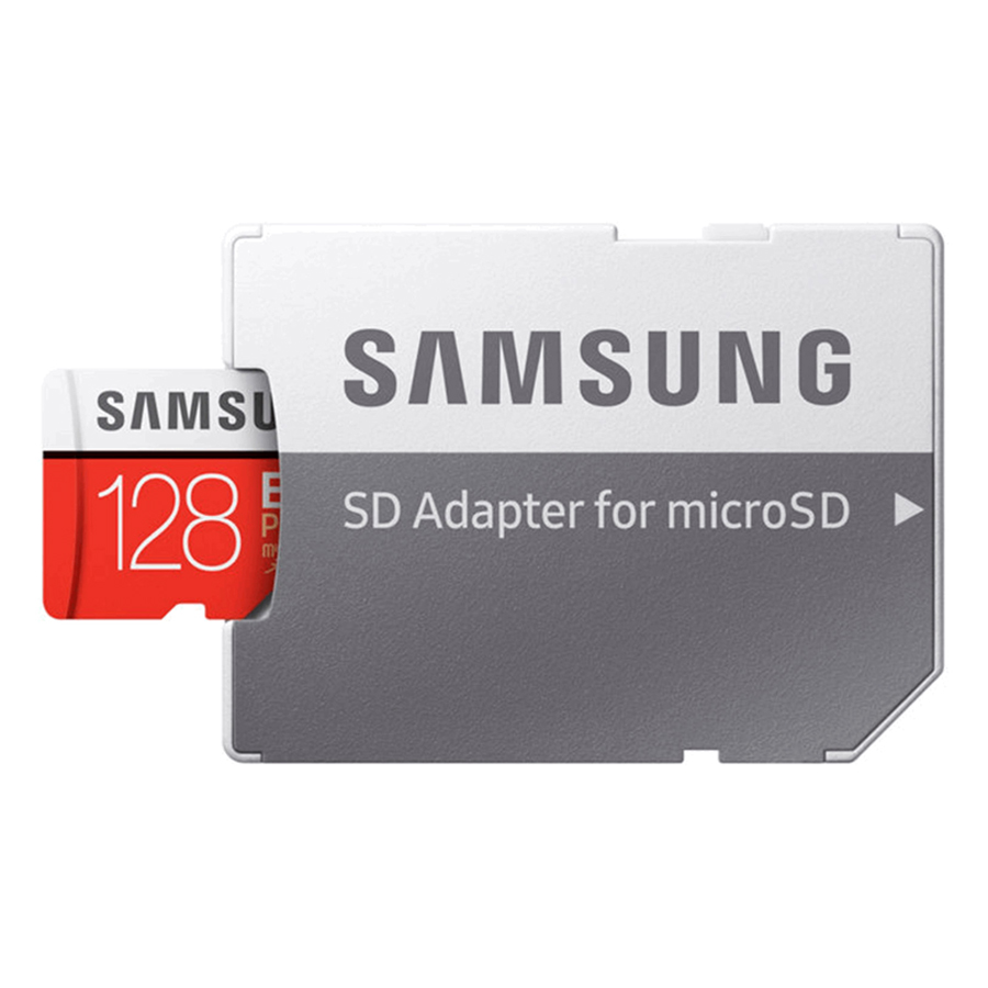 Thẻ Nhớ Micro SDXC Samsung Evo Plus 128GB UHS-I U3 100MB/s - Model 2017 Đỏ - Hàng Nhập Khẩu