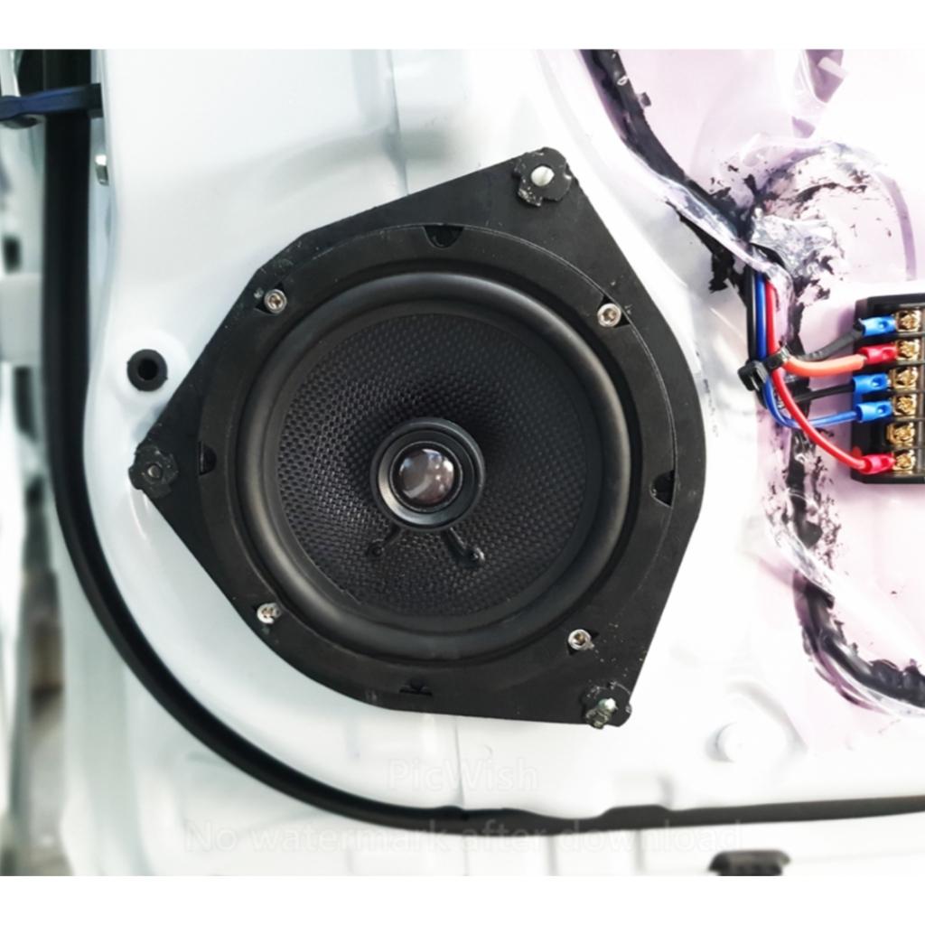 Dưỡng loa cánh ô tô 3 cạnh dành cho xe Toyota và Nissan viền nhựa đặc dày - Loa cánh ô tô 6.5 inch CAO CẤP