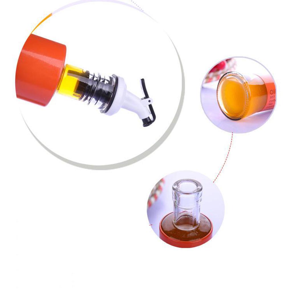 Oil Dispenser Bottle 10oz Glass Decanter for Kitchen BBQ Baking Grilling silver