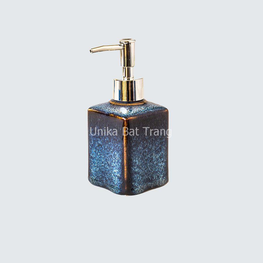 Bình Xịt Phòng S2 6x8cm Men Xanh Hoả Biến - Bình xit Phòng Cao Cấp - Gốm Sứ Bát