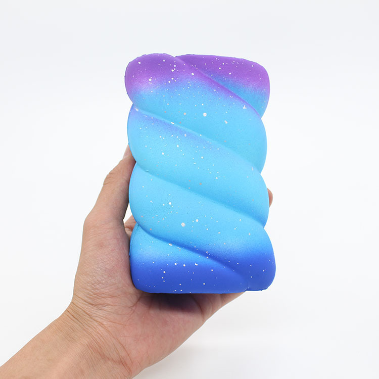 Đồ Chơi Squishy Kẹo Xoắn Galaxy Kích Thước 14cm Chậm Tăng Tặng Kèm Bao Bì