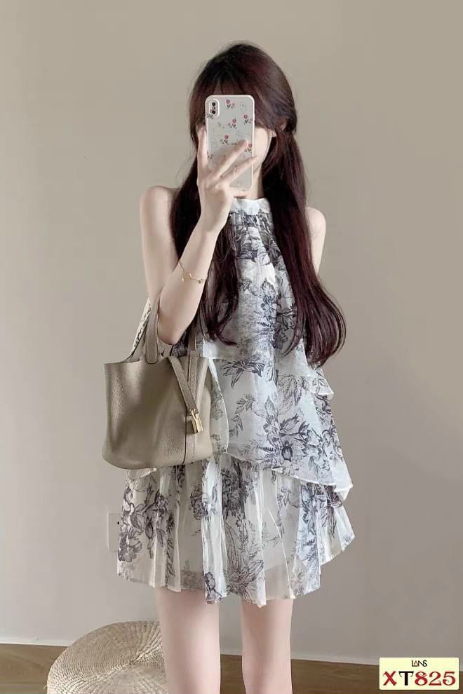 ĐẦM CỔ YẾM 3 TẦNG  MÀU Y HÌNH