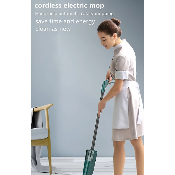 Cao cấp - Máy lau nhà điện thông minh 2000mAh Amalda Cleaner