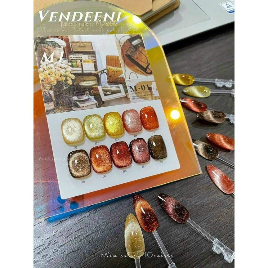 Set Sơn mắt mèo Vendeeni 10 màu siêu xinh dành cho Nail