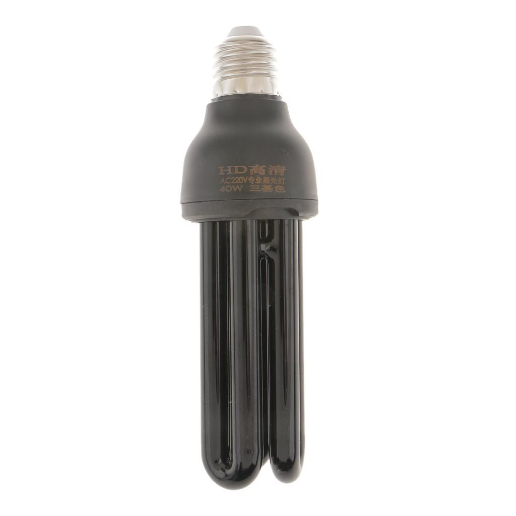 UV Ultraviolet Blacklight Low Energy CFL Light Bulb, 20/40W, E27, Screw Lamp