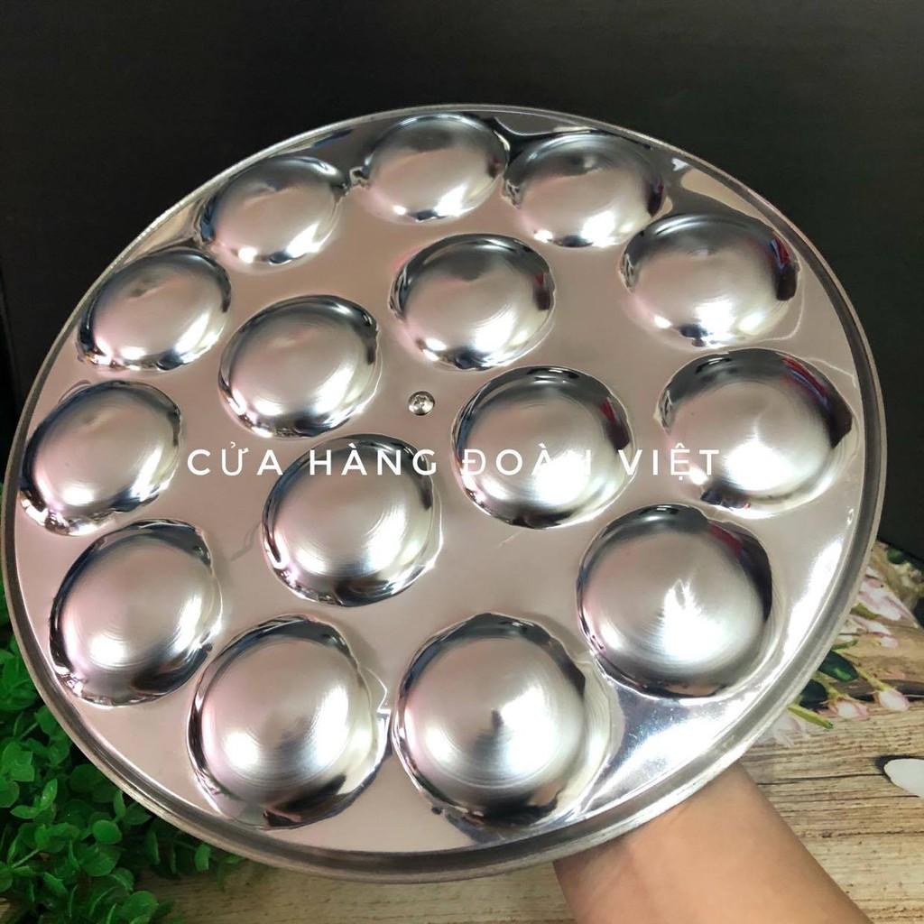 Khuôn Bánh Bèo - Inox tiện lợi có nút cầm chống nóng - Khuôn 15 Bánh