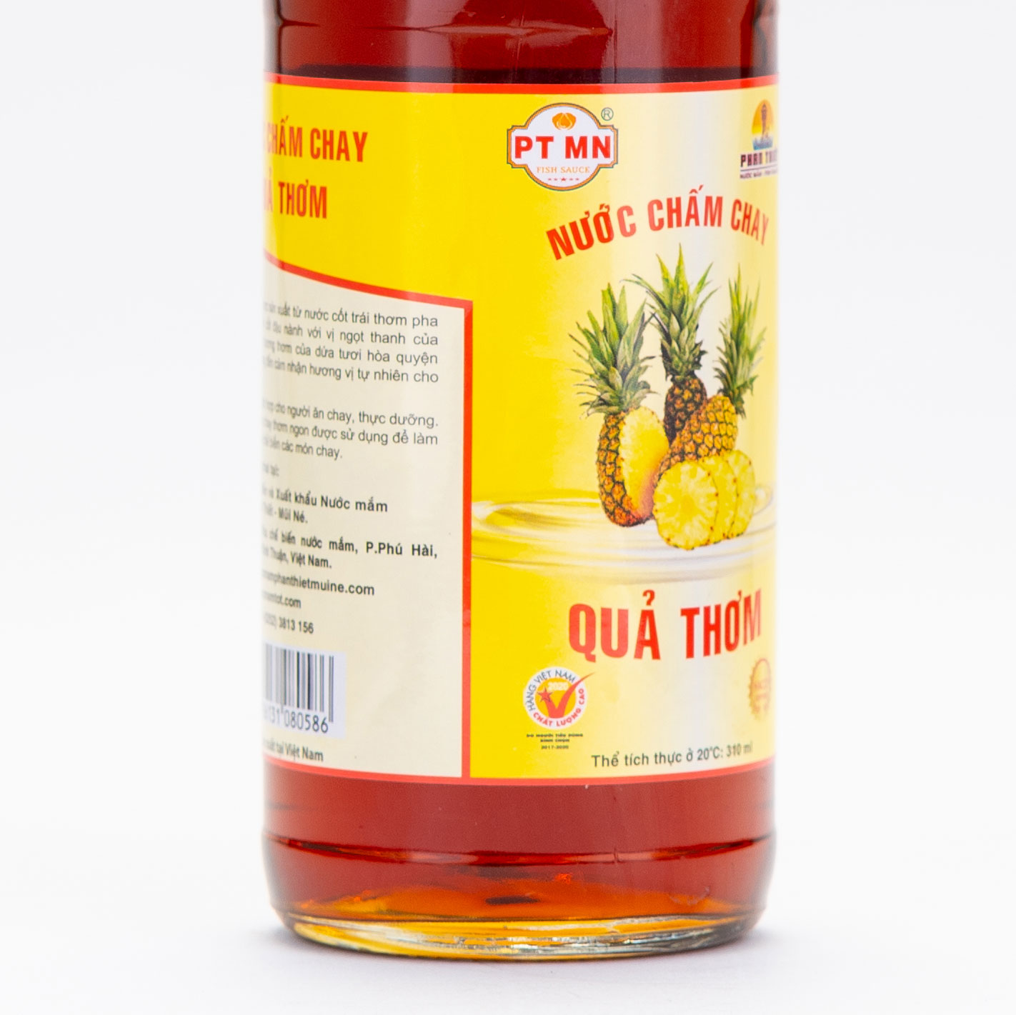 [ Hàng Xuất Khẩu ] Nước Chấm Chay Hảo Hạng Cao Cấp Quả Thơm Phan Thiết Mũi Né 310ML - Chai Thuỷ Tinh