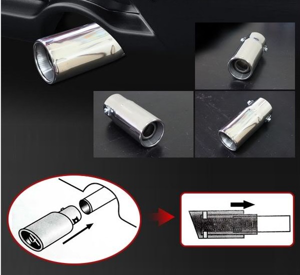 Chụp đuôi pô trang trí ống xả ô tô 4-5 chỗ (5.5 cm)