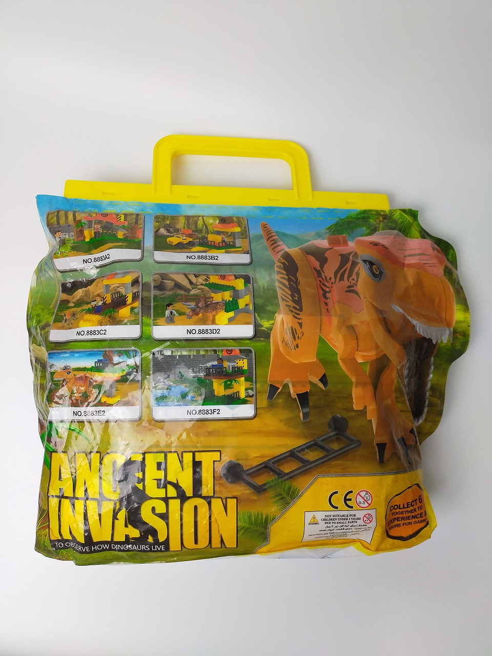 Túi lắp ráp mô hình công viên khủng long Ancient Invasion Mảnh ghép lớn