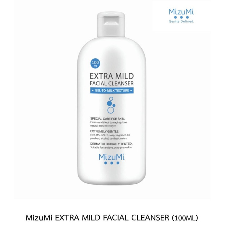 Sữa Rửa Mặt MizuMi Extra Mild Facial Cleanser 5 Free 100ml