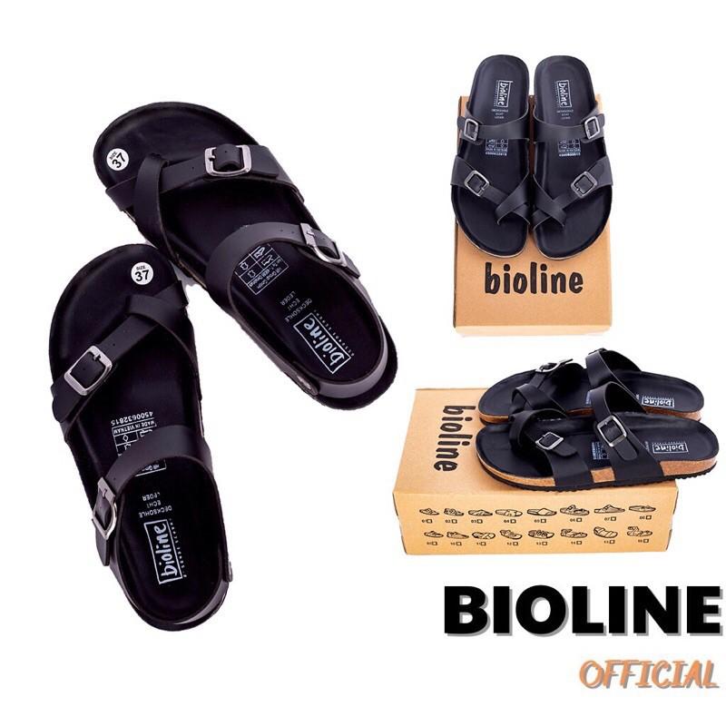 Dép xỏ ngón Bioline quai chéo da pu đế trấu cho nam/nữ PU06 - Bioline Official