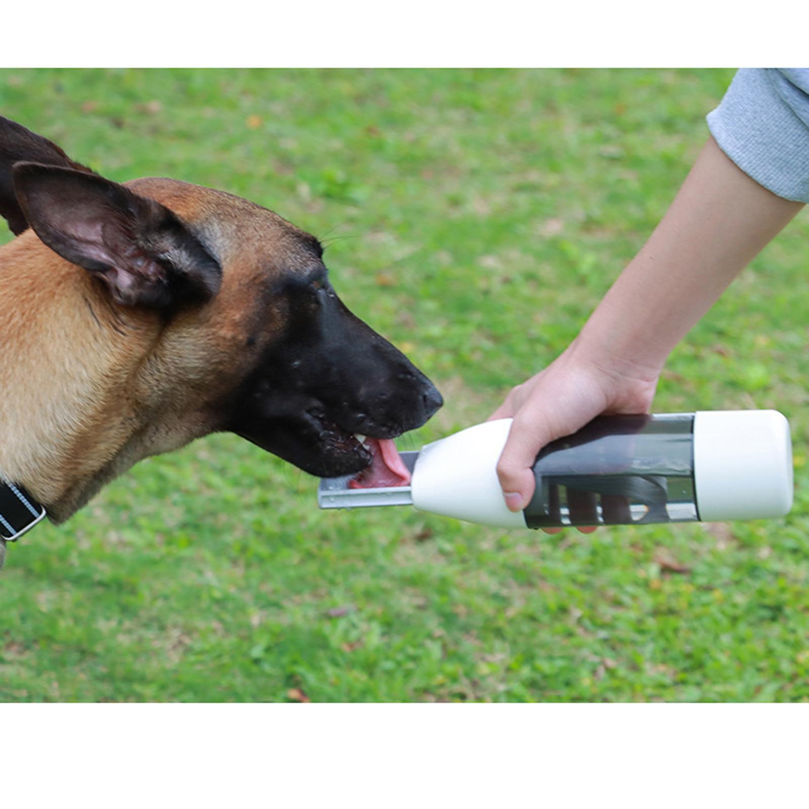 Pet Water Bottle Feeder Water Dispenser Dog Water Grain Cup for Hiking Cats