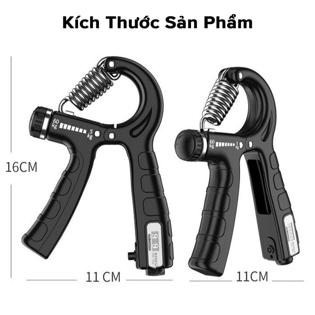 Kìm Bóp Tay ECO Kìm Tập Lực Cơ Tay Chữ R Dụng Cụ Tập Gym Tại Nhà Điều Chỉnh Lực Từ 5 - 60kg Đếm Số Tự Động Hãng miDoctor