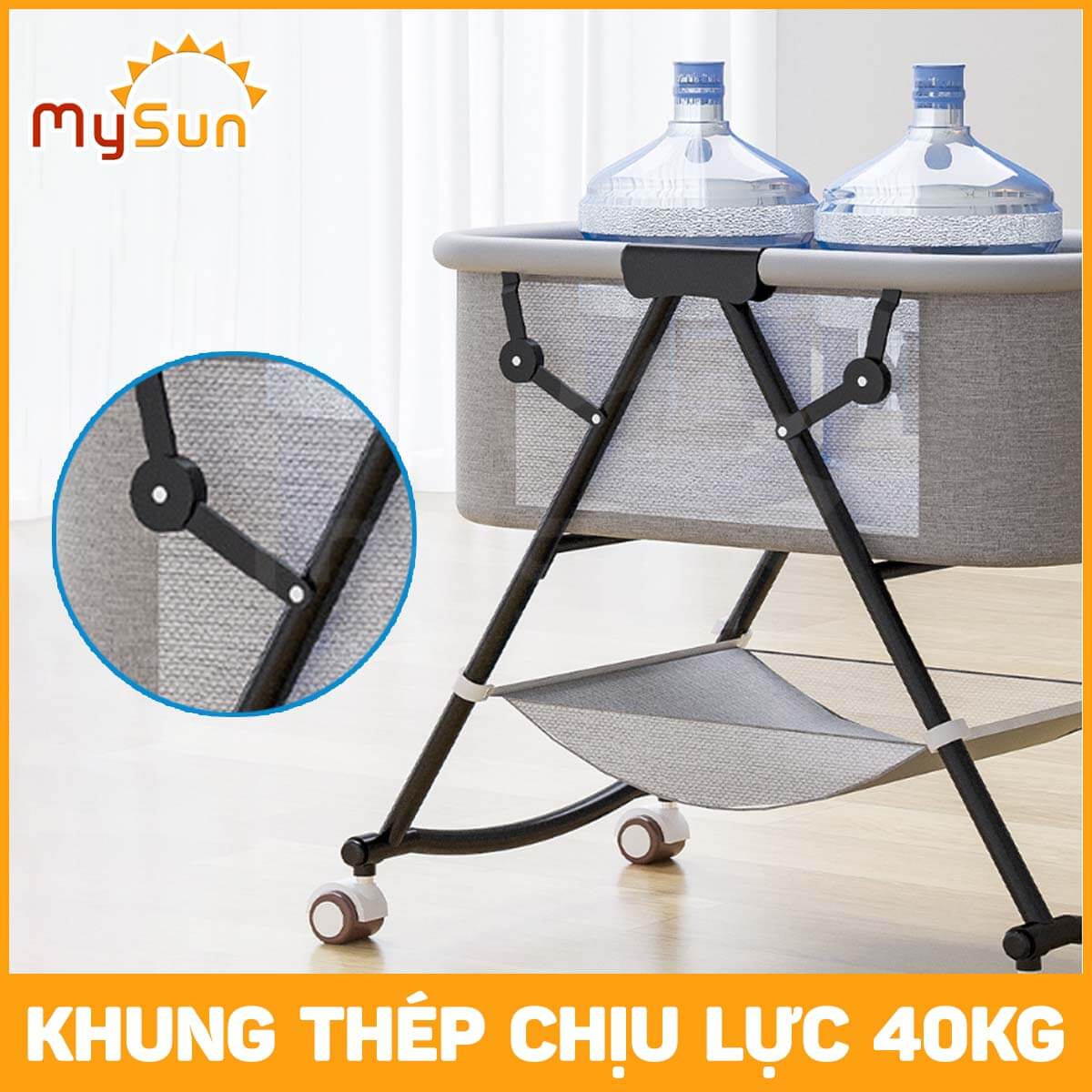 Nôi giường cũi cho em bé sơ sinh ngủ Base MySun