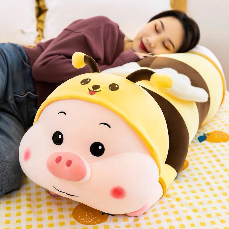 Gối ôm Heo Ong cute chất miniso cao cấp mềm mịn