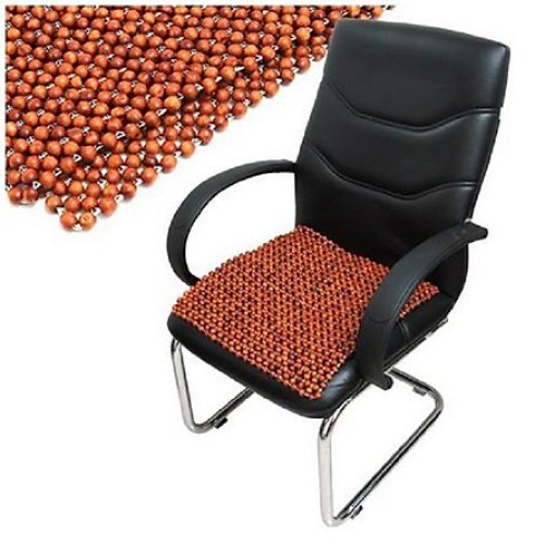 Miếng Đệm Hạt Gỗ PaKaSa Massage Ghế Ô TÔ , Xe Hơi , Ghế Văn Phòng KT 45 x 45 cm - Chính Hãng