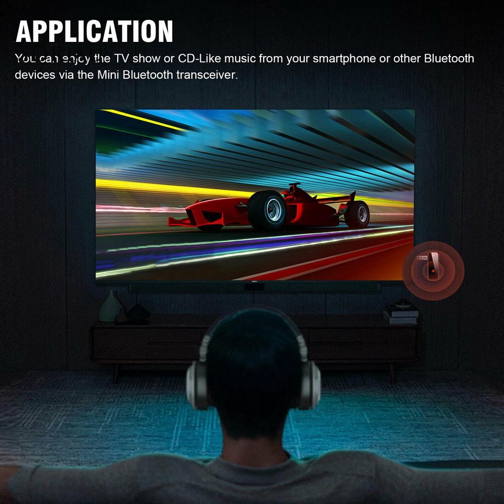 *QCDZ* USB Wireless Bluetooth Audio Adapter 3.5mm 2in1 Bluetooth 5.0 Transmitter Receiver for Vehicles