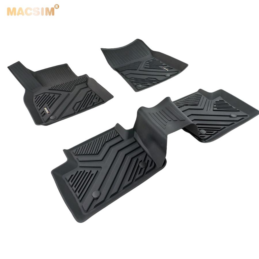 Thảm lót sàn xe ô tô MAZDA CX30 2012- đến nay Nhãn hiệu Macsim chất liệu nhựa TPE đúc khuôn cao cấp - màu đen