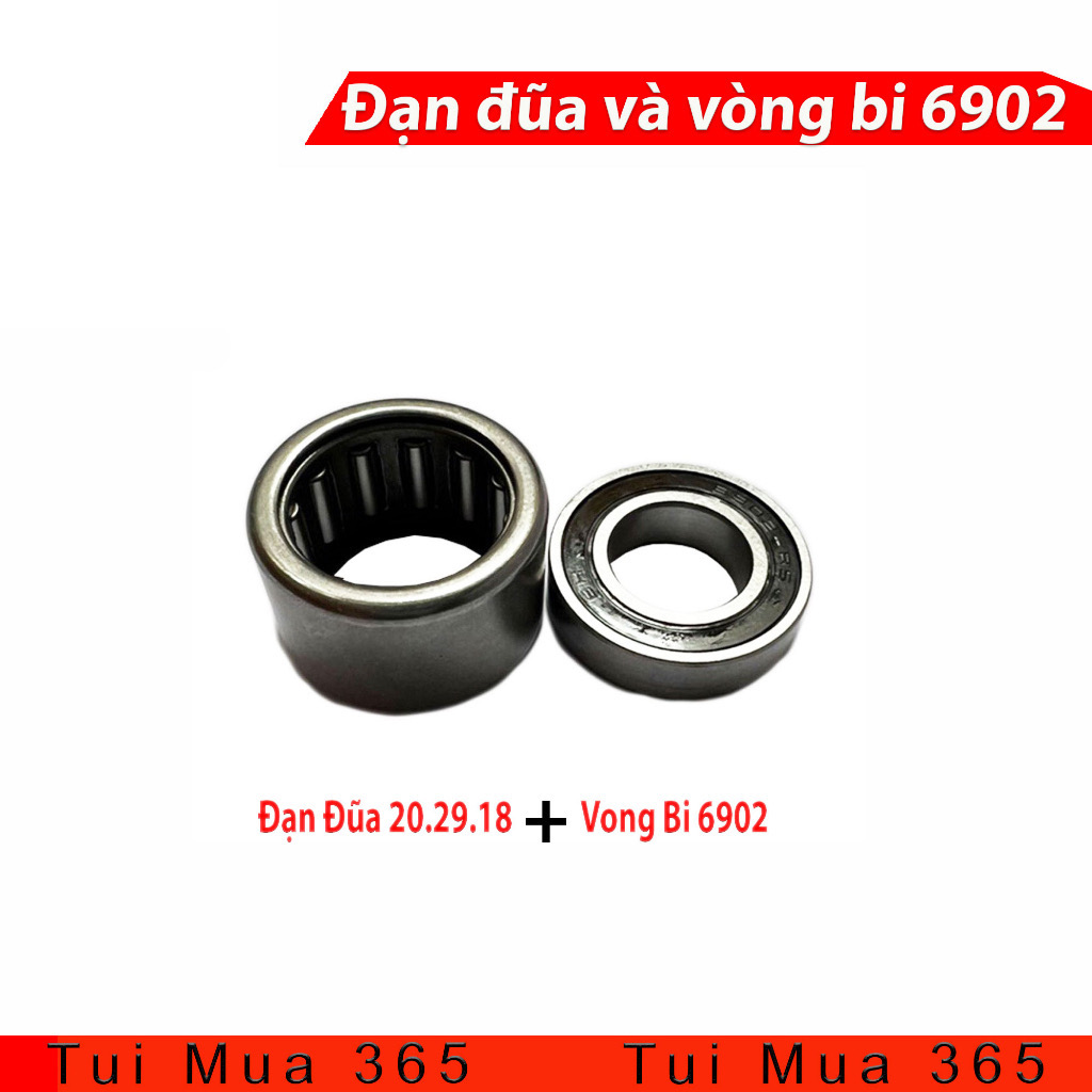 ￼Cặp Bạc Đạn Puly Nồi Sau (Đạn đũa và vòng bi 6902) Xe Airblade, Vision, Lead, Ab SH Vairo...