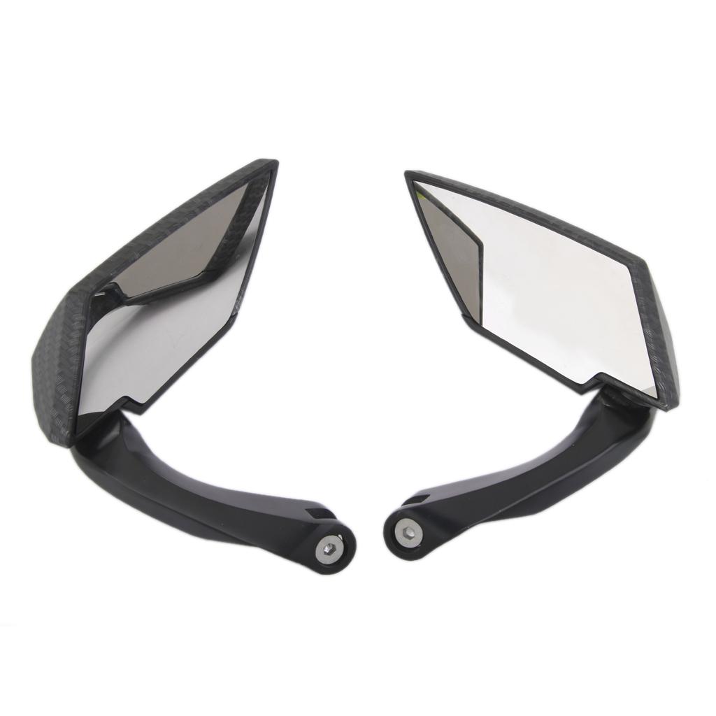 Carbon Side Rear View Mirrors For Motorcycle Honda Yamaha Suzuki 10mm 8mm
