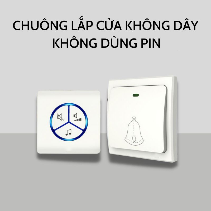 Chuông Cửa Chống Nước Không Dây Báo Khách Thông Minh