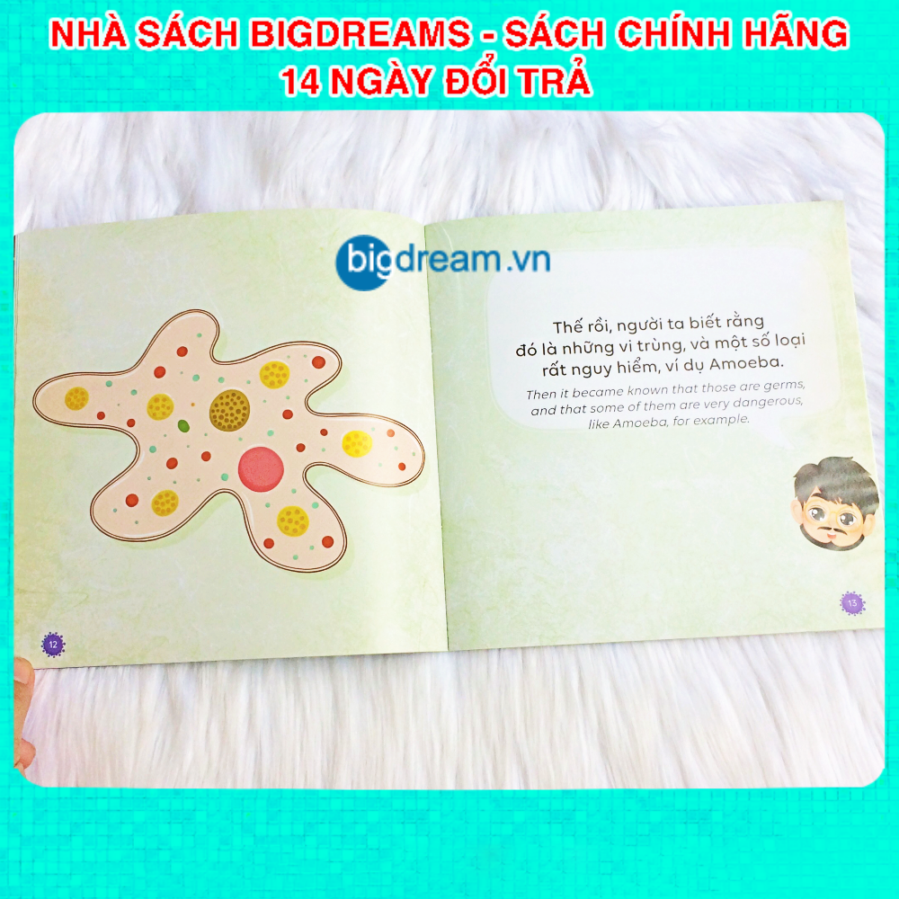 Tại Sao Phải Rửa Tay? - Song Ngữ Kể Chuyện Khoa Học SCI-Tales - Phát triển tư duy cho bé - Truyện kể trước giờ đi ngủ