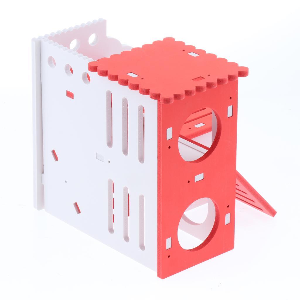 Wooden Hamster House Hideout Hut Exercise Nest Toy