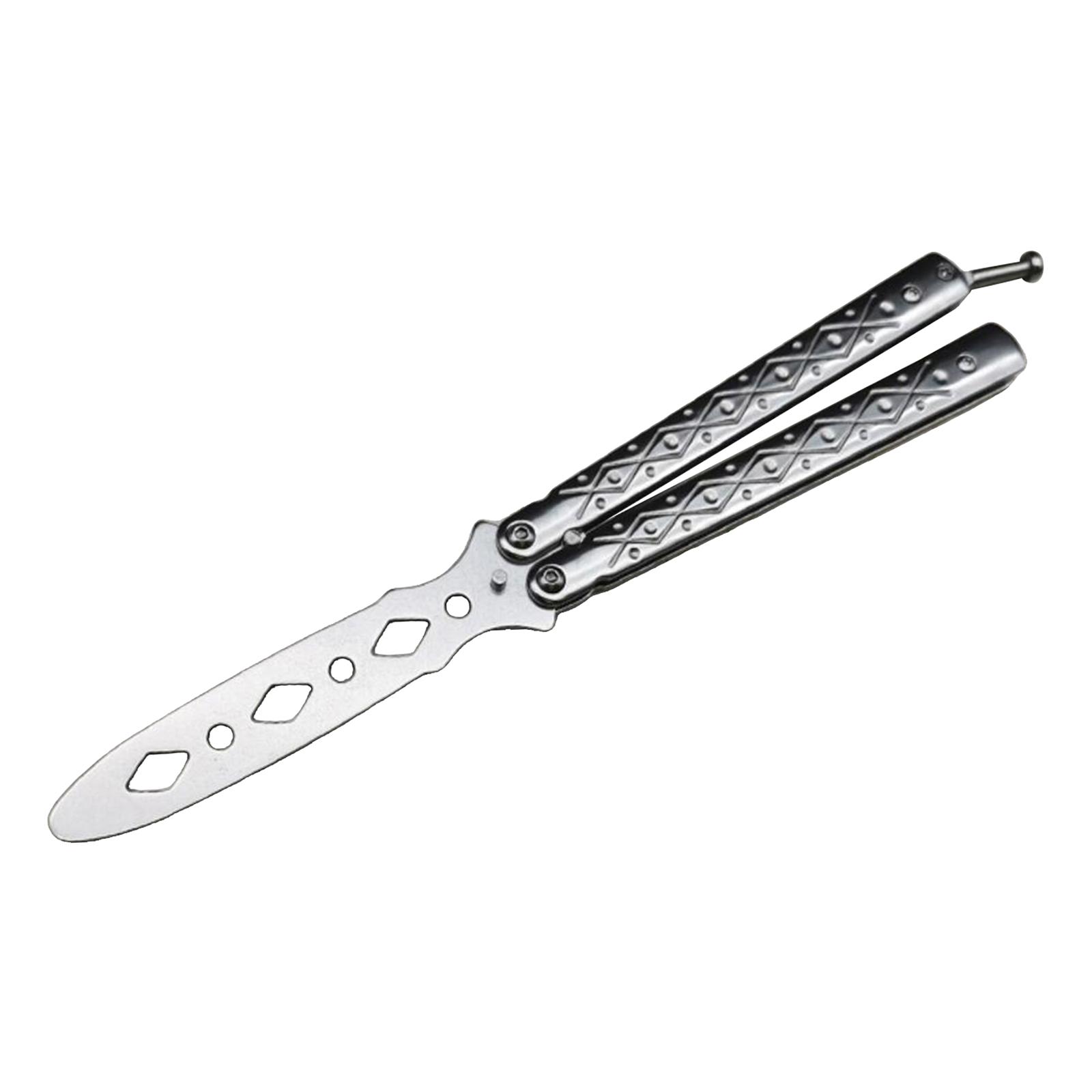 Set of 2 Butterfly Balisong Trainer Training Knife Tool Safe Use Gifts
