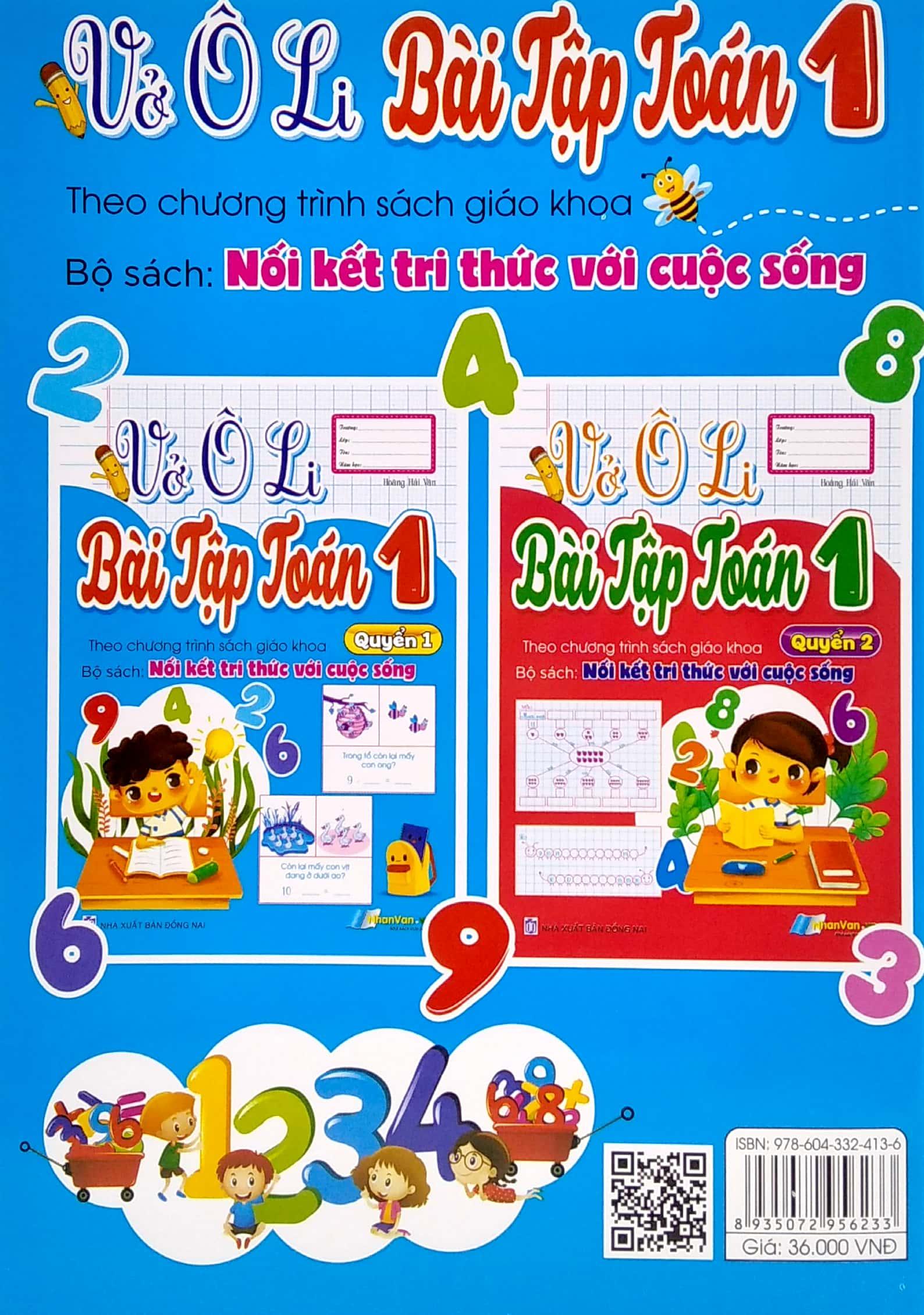 Vở Ô Li Bài Tập Toán 1 - Quyển 1 (Theo Kết Nối Tri Thức Với Cuộc Sống)