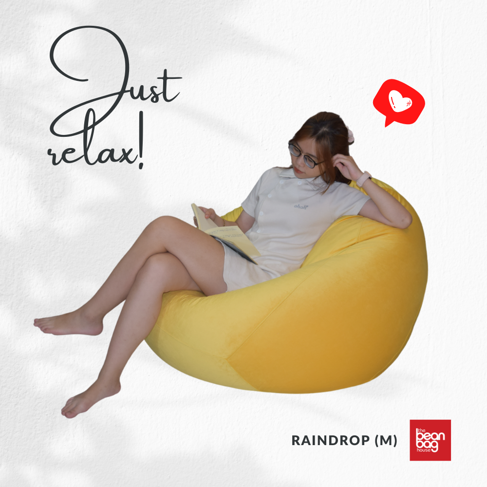 GHẾ LƯỜI HẠT XỐP HẠT MƯA SIZE VỪA MS42 MÀU ĐỎ - THE BEANBAG HOUSE