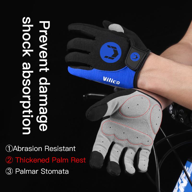 1Pair Half Finger Găng tay đua xe đạp chống trượt Găng tay xe máy chống sốc MTB Găng tay xe đạp Găng tay thể thao Găng tay Color: BU1 Size: M