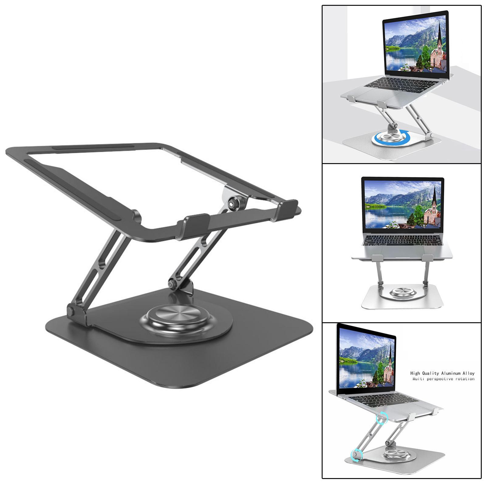 Universal Laptop Stand Ergonomic Heat Dissipation Adjustable for Tablet PC Black
