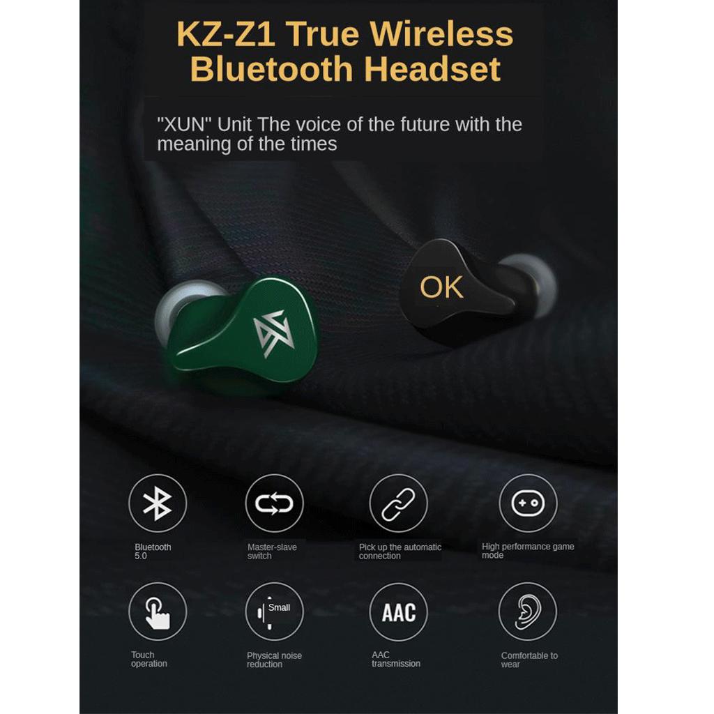KZ-Z1 True Wireless Bluetooth Headset Earphone Noise Cancelling