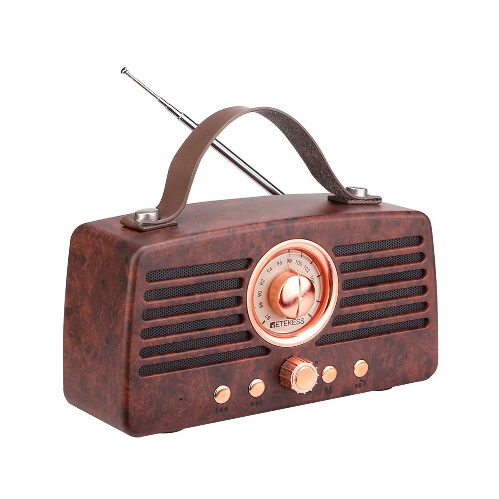 Bộ thu Radio FM Retro Loa di động Hỗ trợ trang trí cổ điển TF Retekess TR607