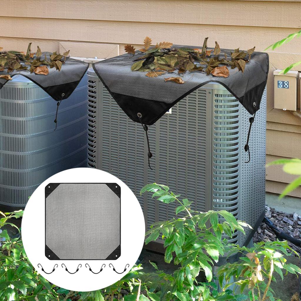 Air Conditioner Covers for Outside Units Mesh, Central AC Leaf Guard Cover for Outdoor Compressor All Season