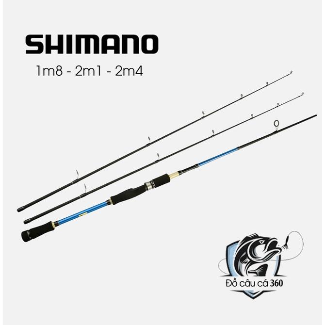 Cần Câu Máy SHIMANO 2 Khúc Cần Câu Lure Ngọn M-MH Cần Máy Đứng Và Máy Ngang