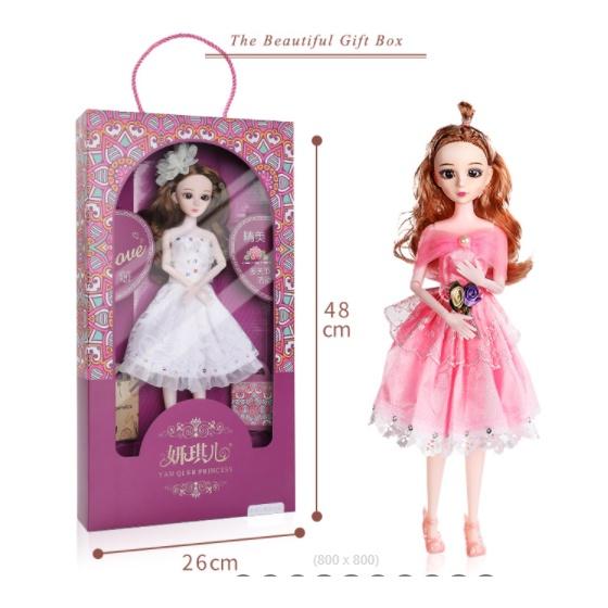 Đồ chơi Búp bê Barbie Công chúa cho bé cao 40cm gồm phụ kiện