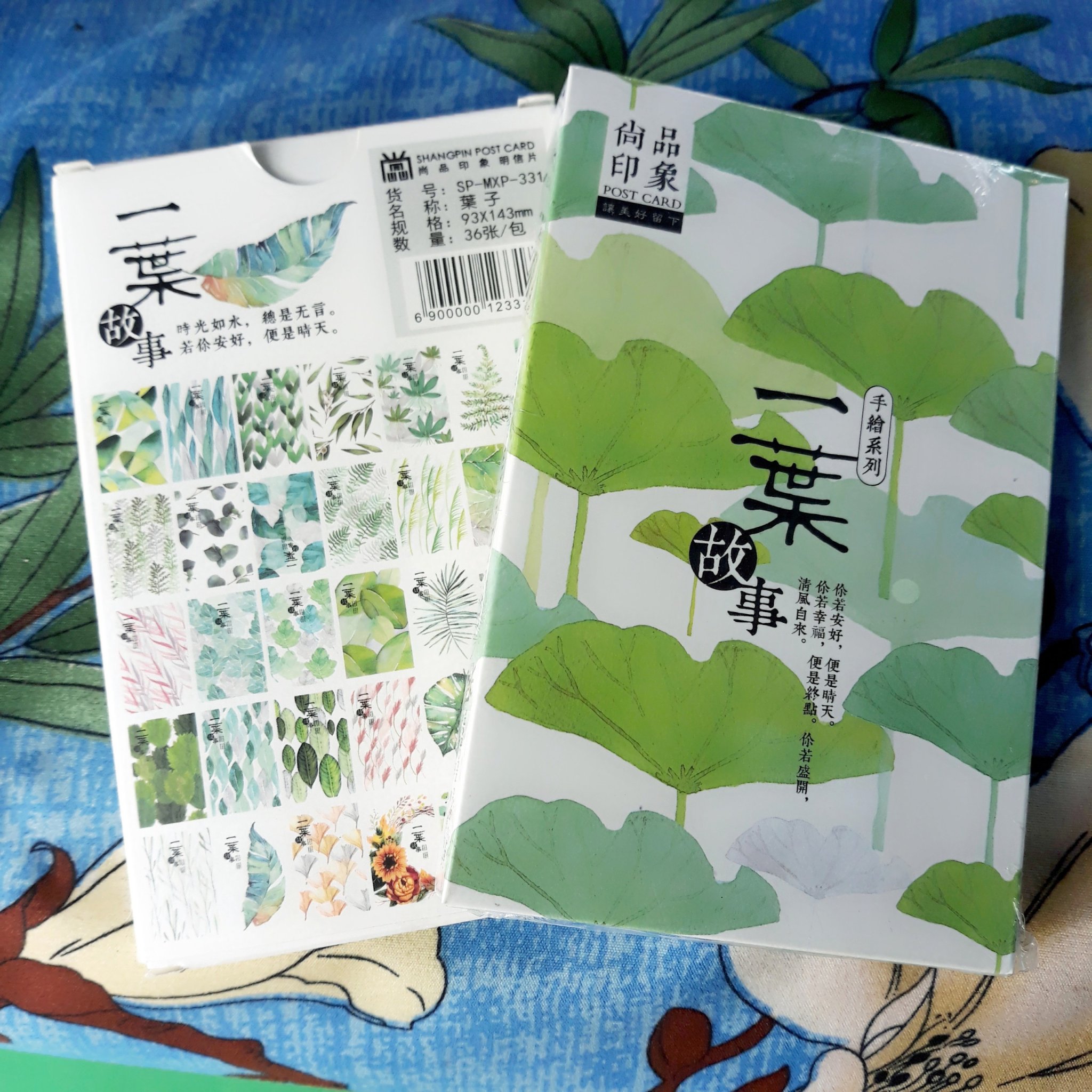 Hộp 36 Post Card Chủ Đề Hoa Lá