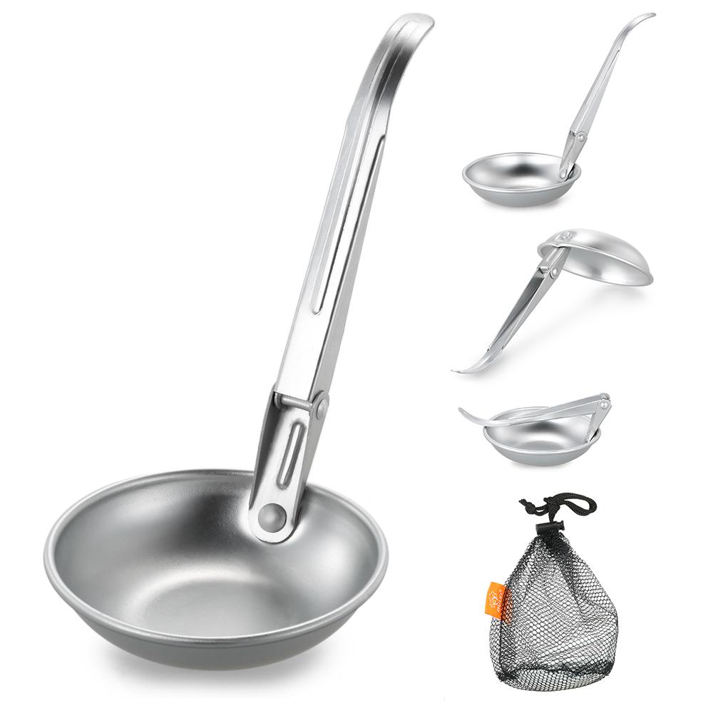 Muỗng soup nhôm siêu nhẹ sử dụng cho hoạt động cắm trại ngoài trời