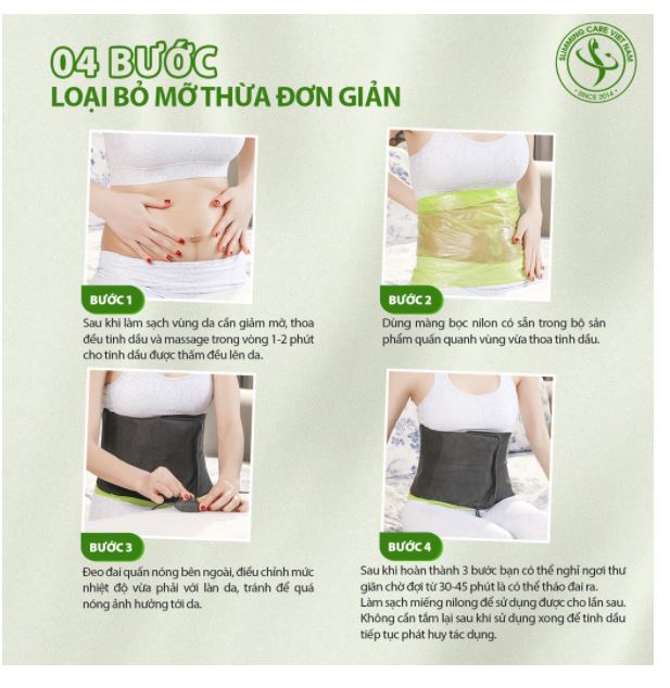COMBO  Ủ Nóng Tan Mỡ SLIMMING BODY 2 hỗ trợ Tan mỡ Bụng , Đùi Hiệu Quả - Bản cải tiến 2021 loại chế độ hẹn giờ  tắt mở tiện lợi.